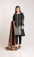 Embroidered Khaddar Shirt 3.25m Printed Shawl 2.5m Shalwar 2.5m