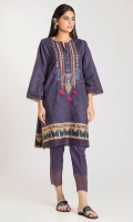 Cambric Print Embroidered Shirt 3.0m Shalwar 2.5m