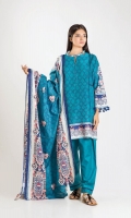 Front & Back Khaddar Printed 2.5m Sleeve Khaddar Printed 0.5m Printed Khaddar Dupatta 2.5m Shalwar 2.5m