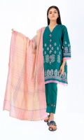 Jacquard Shirt 3.0m Jacquard Dupatta 2.5m Shalwar 2.5m