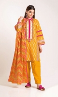 Embroidered Khaddar Printed Shirt 3.0m Khaddar Printed Dupatta 2.5m Shalwar 2.5m