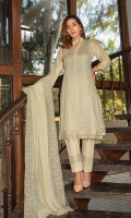 Embroidered Lawn Shirt Embroidered Chiffon Dupatta Plain Trouser