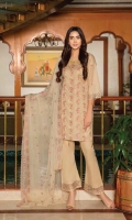 Embroidered Lawn Shirt Embroidered Chiffon Dupatta Plain Trouser