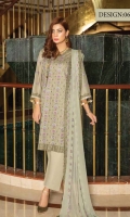 Embroidered Lawn Shirt Embroidered Chiffon Dupatta Plain Trouser