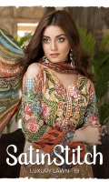 Embroidered Lawn Unstitched 3 Piece Suit 