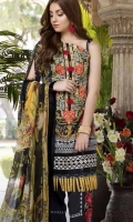 Embroidered Lawn Unstitched 3 Piece Suit 