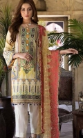 Embroidered Lawn Unstitched 3 Piece Suit 