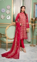 3pc embroidered swiss lawn suit